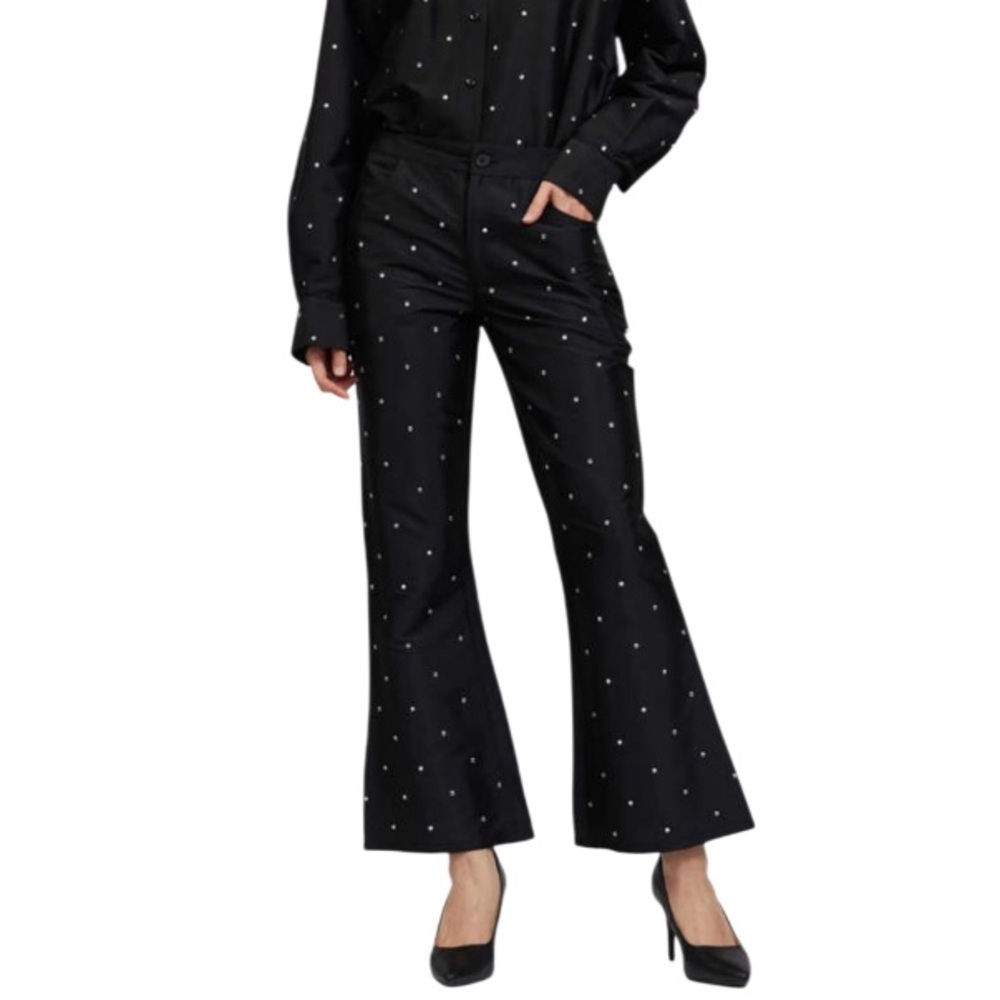 Batsheva Lawyer Rhinestone Trouser Pant